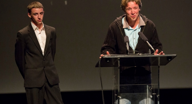 Dominique&Mattéo Leborne recevant prix public 2015 ©PBerthea